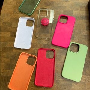 Collection of iPhone 14 Pro Max cases